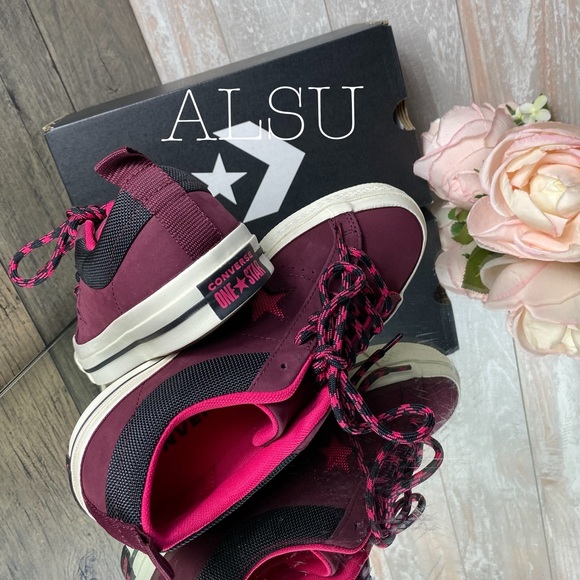 Converse One Star OX Suede Dark Burgundy W AUTHENT - Picture 6 of 8